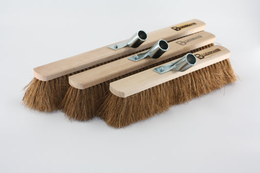 Besenmann Saal- & Werkstattbesen Kokos – dichter Besatz, 28 mm Stielhalter (ohne Stiel)