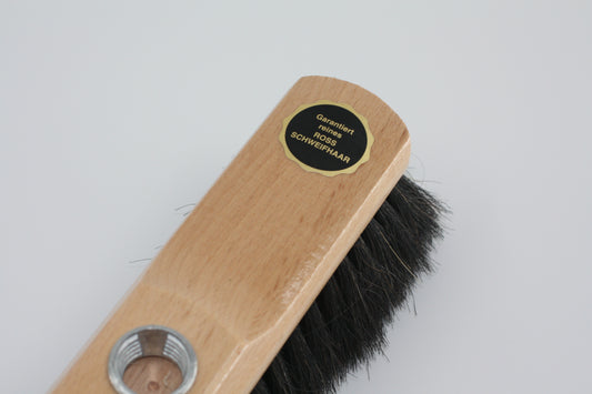 Besenmann Premium-Roßhaarbesen 40 cm mit 140 cm Stiel – 100 % Roßschweifhaar